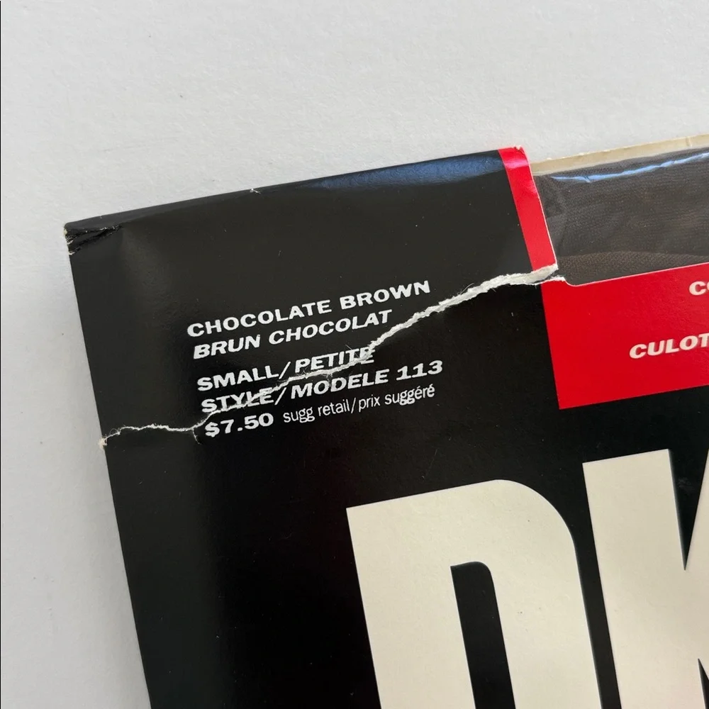 Vintage‎ Donna Karan DKNY Control Top Silky Sheer Pantyhose Chocolate Brown 113